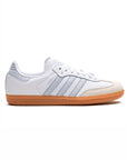 Adidas Samba White Halo Blue sneakers basse uomo e donna in bianco blu - vista laterale