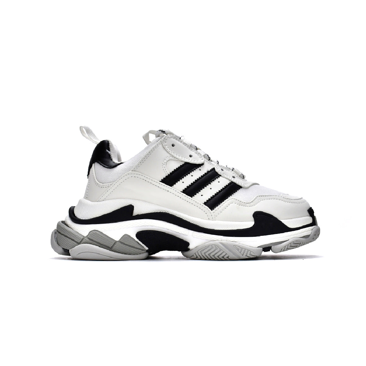 Adidas x Balenciaga Triple S Bianco Nero Uomo Donna - 1