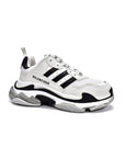 Adidas x Balenciaga Triple S Bianco Nero Uomo Donna - 2