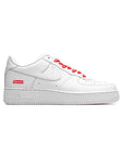 Nike Air Force 1 Low Bianca con Dettagli Supreme Rosso
