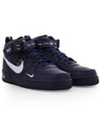 Nike Air Force 1 Mid '07 Blu Navy con Swoosh Bianco