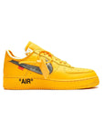 Nike Air Force 1 Low x Off-White Oro Universitario con Swoosh Argento