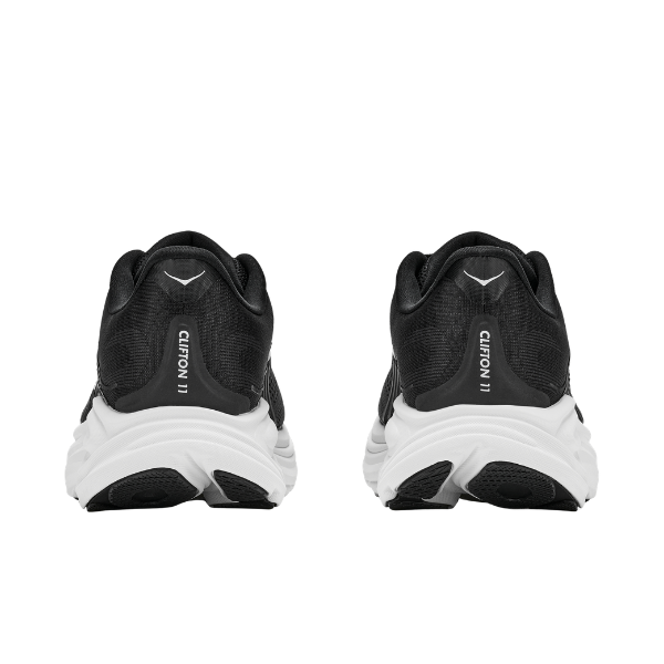 Hoka Clifton 11 Wide Scarpe Running Nero Bianco Uomo - 5