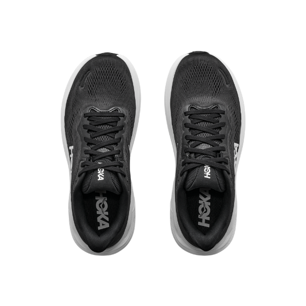 Hoka Clifton 11 Wide Scarpe Running Nero Bianco Uomo - 3