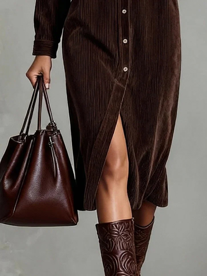 Sienna | Vestito Midi da Donna con Bottoni