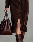 Sienna | Vestito Midi da Donna con Bottoni