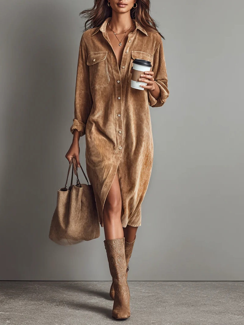 Sienna | Vestito Midi da Donna con Bottoni