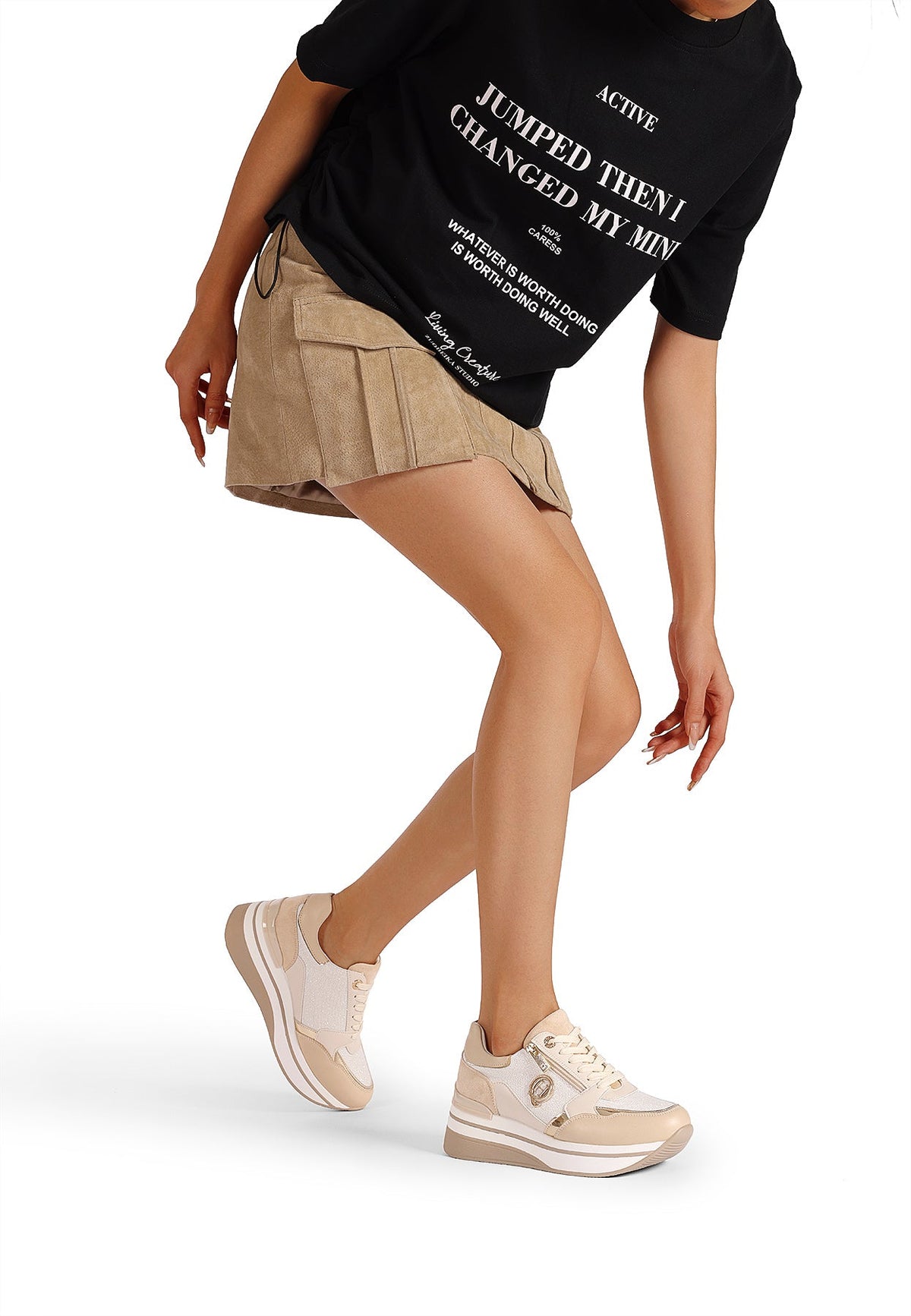 Sneakers Donna Matilde Alba Sildora – vista indossata