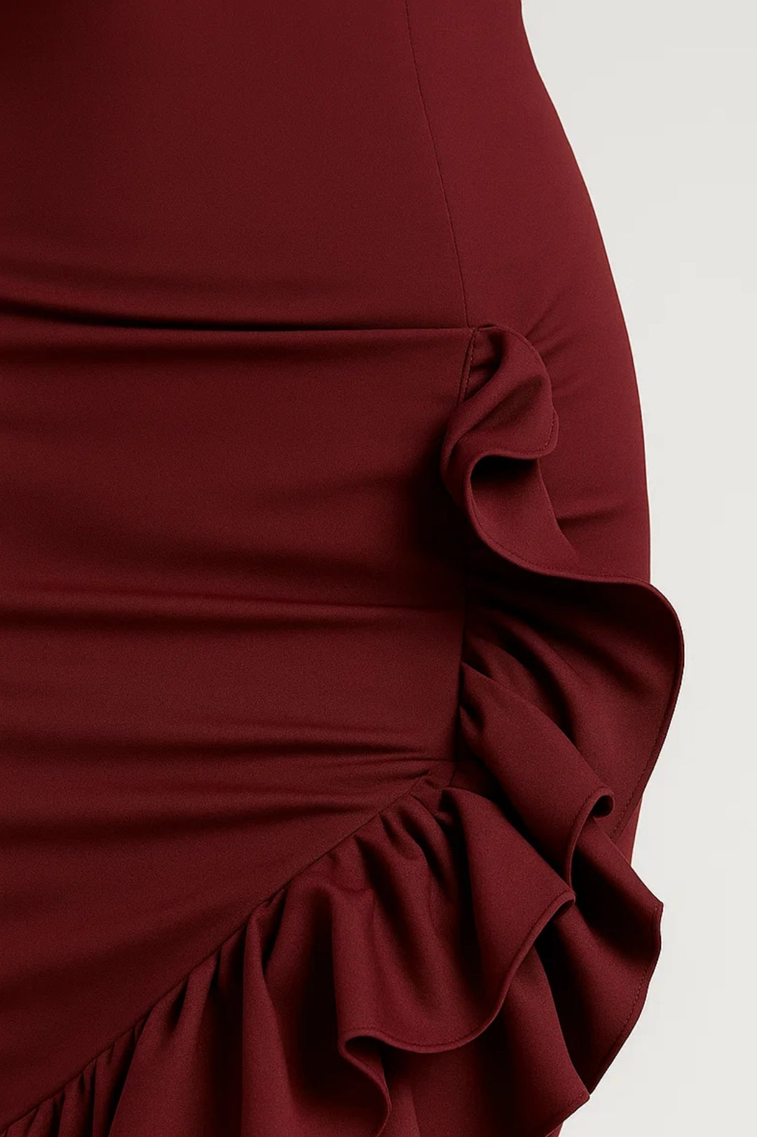 Abito lungo donna in tessuto leggero, aderente — vista 5