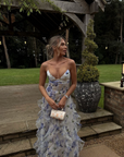 Taylor | Abito lungo estivo floreale da donna con ritagli