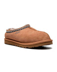 UGG Tasman Camel ciabatte chiuse uomo e donna in pelle scamosciata e montone cammello, vista frontale
