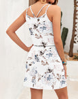 Vestito Donna Ursula – Scollo a V, Spalline Sottili, Taglio Mini e Vita Regolabile con Tasche Estate