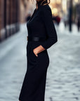 Willow | Abito midi primaverile da donna con cintura e incrocio