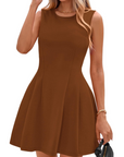 Winona Vestito Corto Donna – Vestito A-Line Elegante Senza Maniche, Taglio Skater Chic Business & Cocktail
