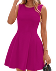 Winona Vestito Corto Donna – Vestito A-Line Elegante Senza Maniche, Taglio Skater Chic Business & Cocktail