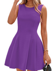 Winona Vestito Corto Donna – Vestito A-Line Elegante Senza Maniche, Taglio Skater Chic Business & Cocktail