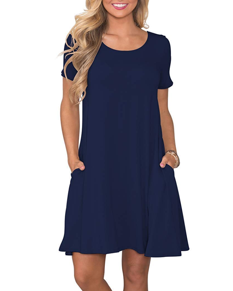 T-shirt donna estiva Mabel Robe – Girocollo, maniche corte e tasche