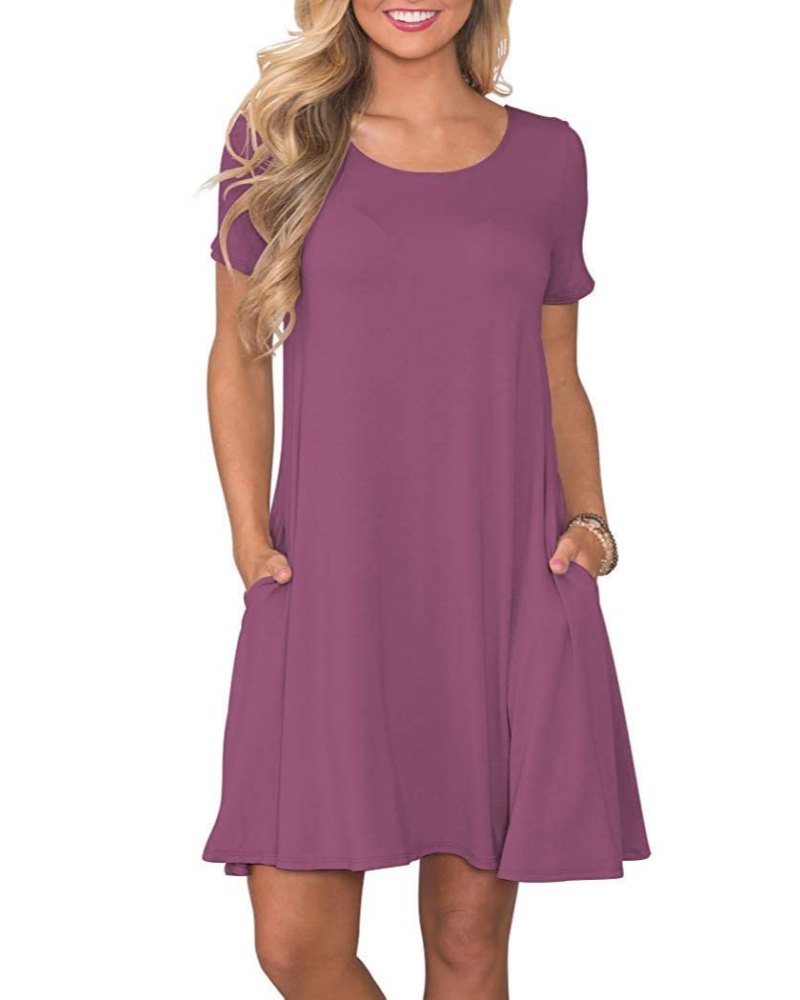 T-shirt donna estiva Mabel Robe – Girocollo, maniche corte e tasche