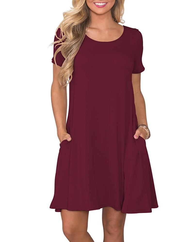 T-shirt donna estiva Mabel Robe – Girocollo, maniche corte e tasche