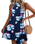 Vestito Estivo Donna Mian – Mini Tunica Halter con Schiena Scoperta e Tasche