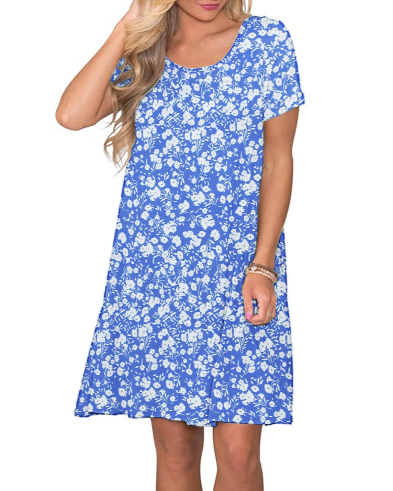 T-shirt donna estiva Mabel Robe – Girocollo, maniche corte e tasche