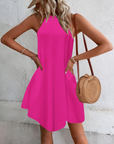 Vestito Estivo Donna Mian – Mini Tunica Halter con Schiena Scoperta e Tasche