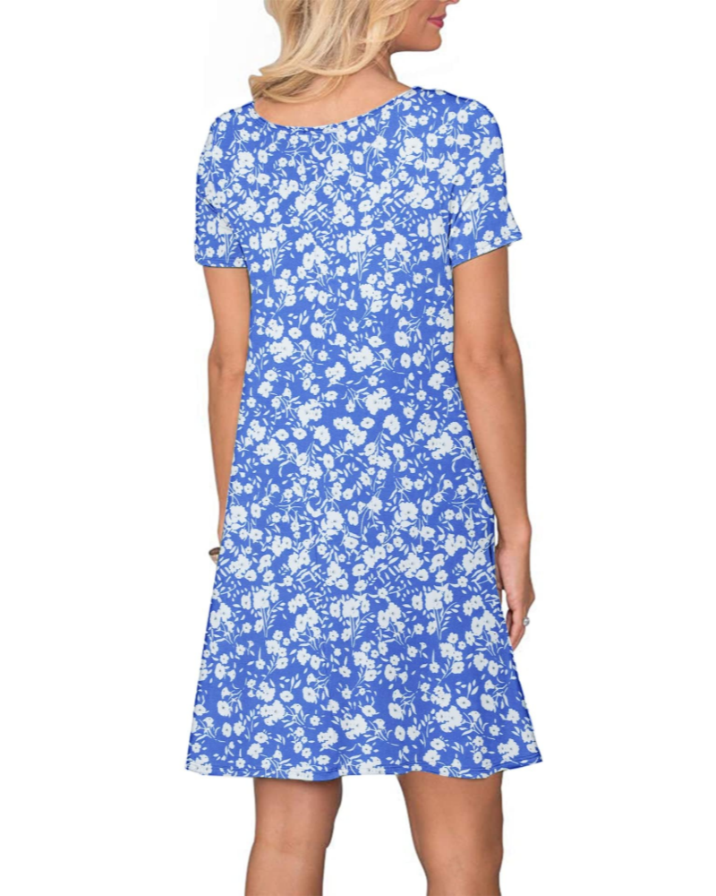 T-shirt donna estiva Mabel Robe – Girocollo, maniche corte e tasche