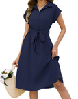 Vestaglia Harriet da Donna Estate – Scollo a V con Cintura e Tasche