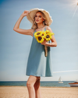Vestito Estivo Eliza da Donna – Spiaggia, Senza Maniche, Taglio A-Linea