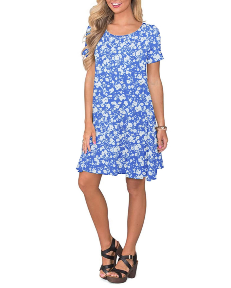 T-shirt donna estiva Mabel Robe – Girocollo, maniche corte e tasche