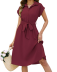 Vestaglia Harriet da Donna Estate – Scollo a V con Cintura e Tasche