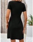 Quinn Mini Vestaglia Donna Estate – Scollo a V Maniche Corte Vita Alta