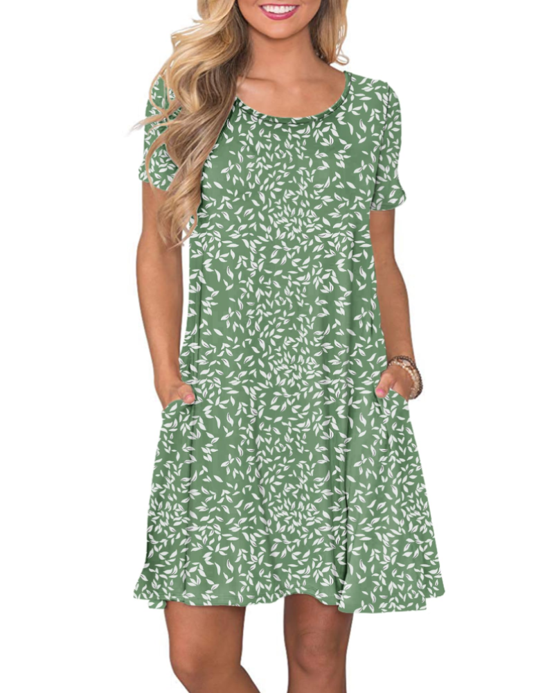 T-shirt donna estiva Mabel Robe – Girocollo, maniche corte e tasche