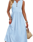 Vestito Maxi Sophia da Donna – Abito Lungo Estivo con Scollo a V, Senza Maniche e Tasche