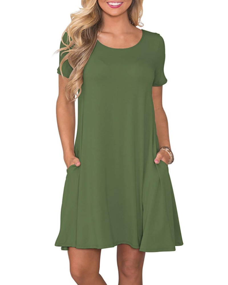 T-shirt donna estiva Mabel Robe – Girocollo, maniche corte e tasche