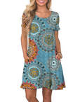 T-shirt donna estiva Mabel Robe – Girocollo, maniche corte e tasche
