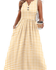 Vestito Maxi Sophia da Donna – Abito Lungo Estivo con Scollo a V, Senza Maniche e Tasche