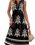 Vestito Maxi Sophia da Donna – Abito Lungo Estivo con Scollo a V, Senza Maniche e Tasche