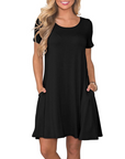 T-shirt donna estiva Mabel Robe – Girocollo, maniche corte e tasche