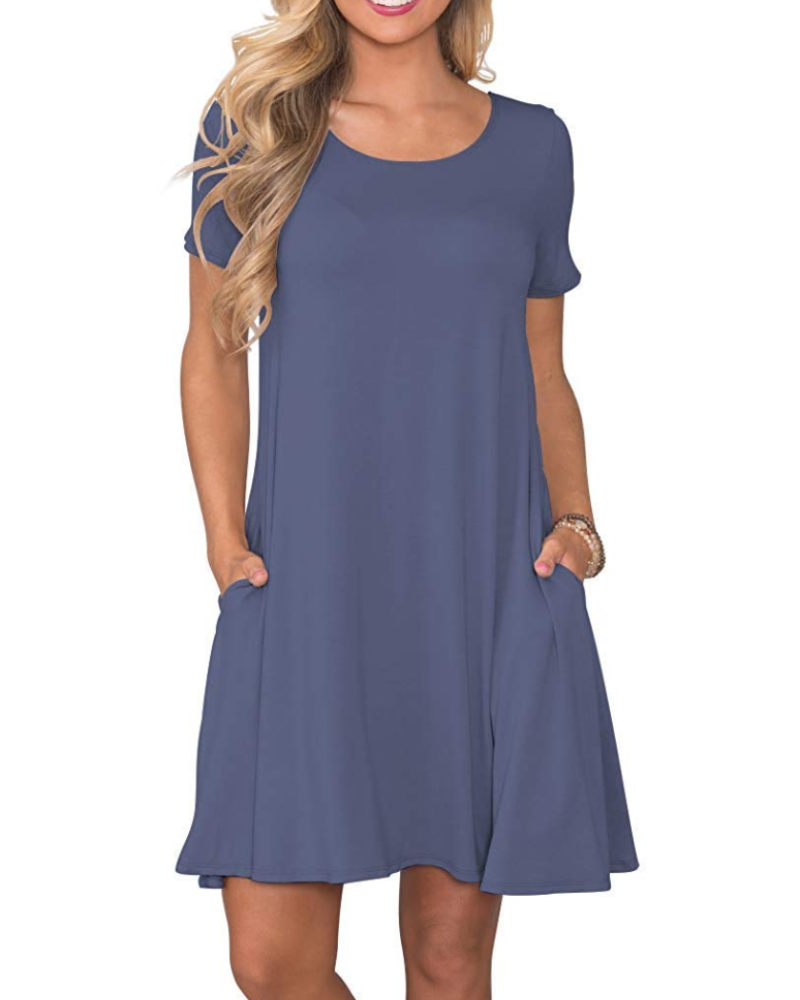 T-shirt donna estiva Mabel Robe – Girocollo, maniche corte e tasche