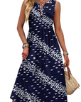 Vestito Maxi Sophia da Donna – Abito Lungo Estivo con Scollo a V, Senza Maniche e Tasche