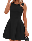 Sophie Abito Donna – Abito Corto A-Line Senza Maniche Elegante Business Casual Elasticizzato