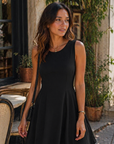 Sophie Abito Donna – Abito Corto A-Line Senza Maniche Elegante Business Casual Elasticizzato