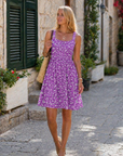 Vestito Estivo Donna Susana – Vestito Senza Maniche Vita Sottile, Scollo Quadrato e Taglio A-Line
