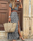 Abito Maxi Boho Arioso da Donna con Cintura Coordinata