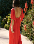 Abito lungo bohemien da donna senza schienale