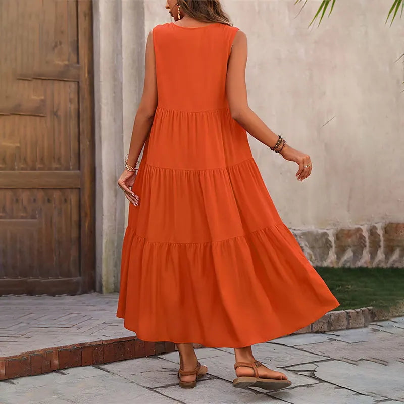 Abito lungo colorato da donna