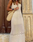 Abito lungo da donna in crochet