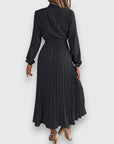 Abito Midi Elegante Plissettato da Donna