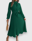 Abito Midi Elegante Plissettato da Donna